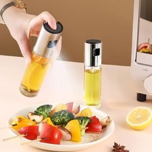 Glass Oil Spray Bottle Dispenser for Kitchen Use - 500ml Capacity