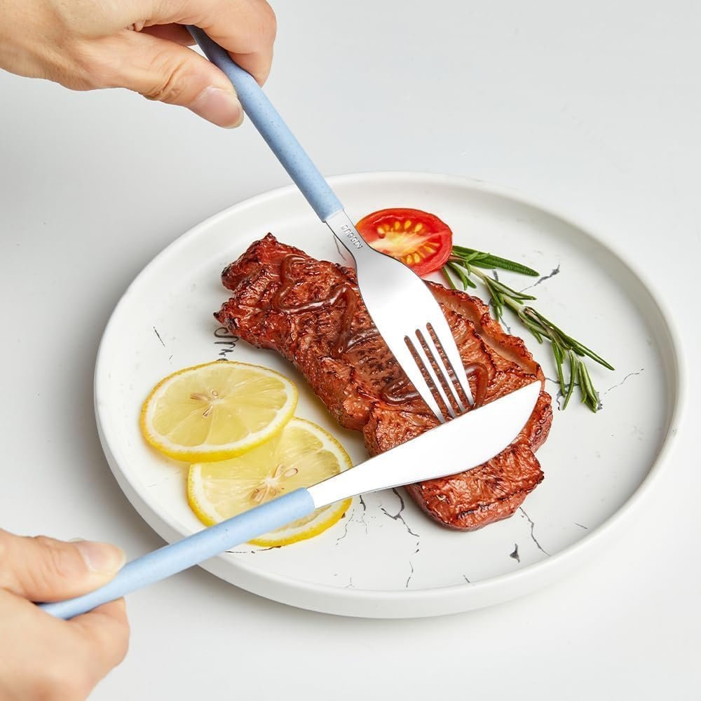 Premium Stainless Steel Cutlery Set with Travel Case - 3 Pcs - Image 9