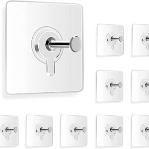 Plastic Wall Hook Sticker - Type 2, Easy Adhesive Solution