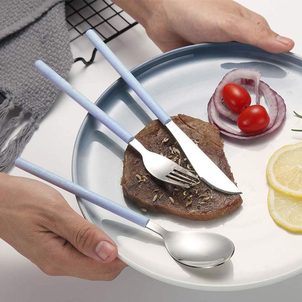 Premium Stainless Steel Cutlery Set with Travel Case - 3 Pcs - Image 6