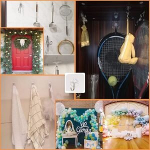 Plastic Wall Hook Stickers for Home & Office Organization