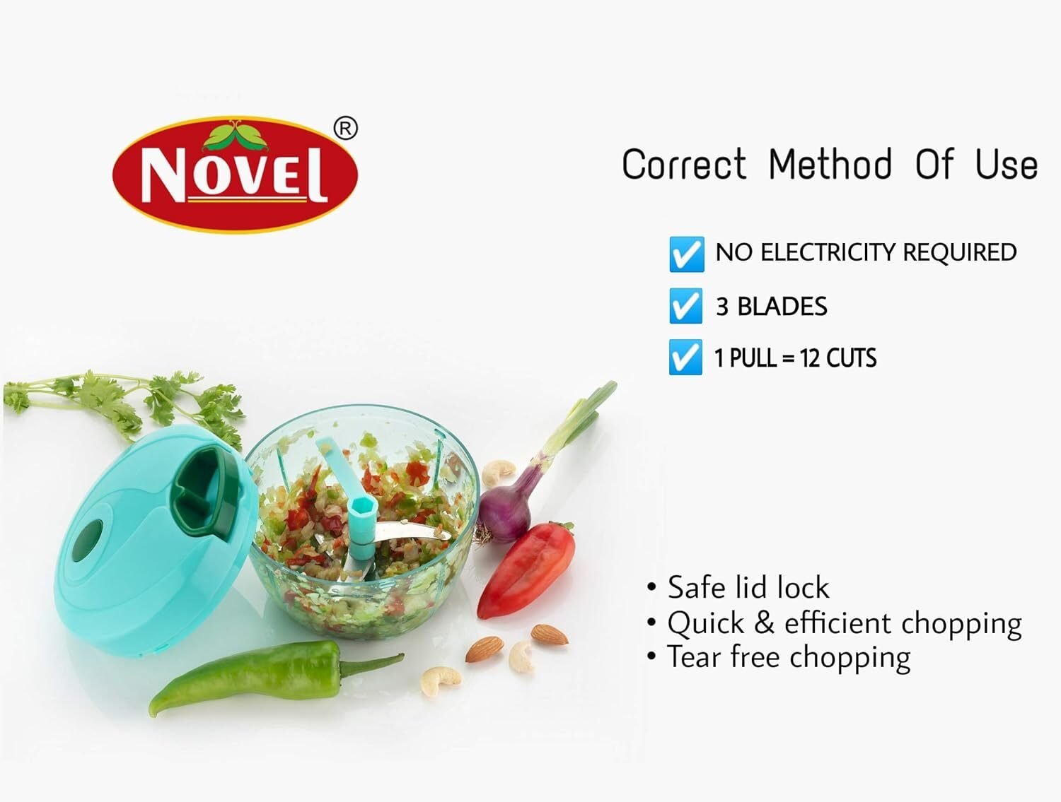 Novel Manual Food Chopper - Image 4